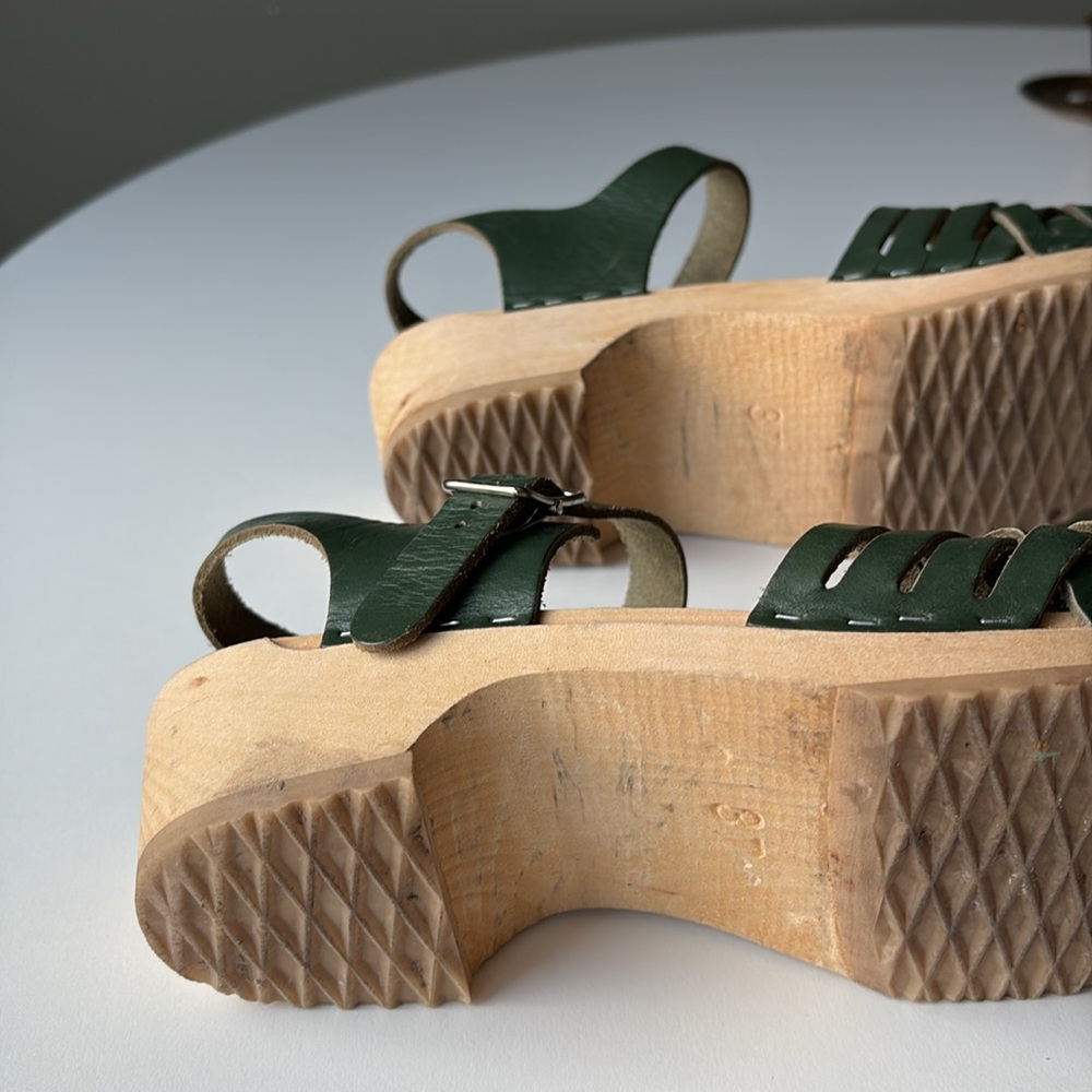 Swedish Hasbeens Clog Open Toe Sandals - image 4